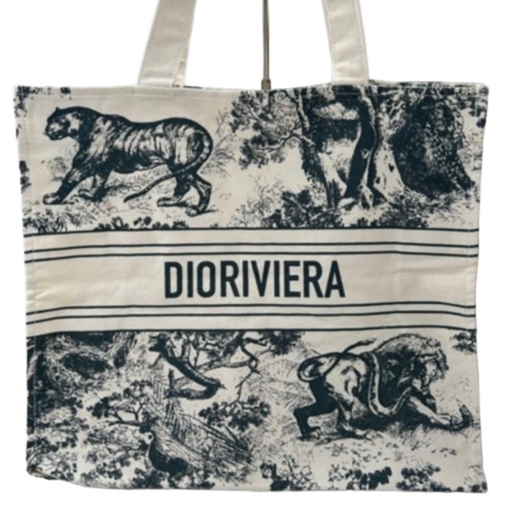Christian Dior Dioriviera Shopping Canvas Tote - Picture 2 of 2